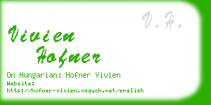 vivien hofner business card